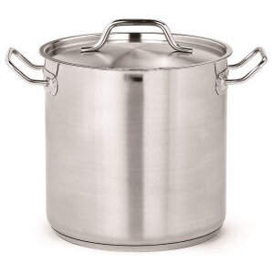 Combisteel Marmite En Inox | Avec Couvercle | 6,3 Litres | 200x200(h)200mm
