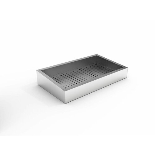 Combisteel Bac à Glace Pilée | Incliné Gn1/1 | 402X590X(h)160/210mm