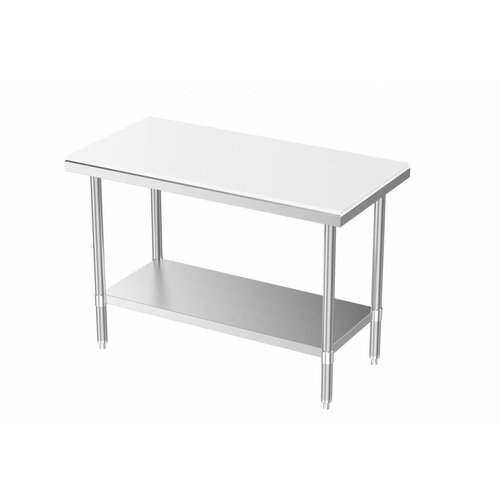 Combisteel Table avec Etagère | Démontable | 700x700x(h)850mm