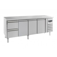 Comptoir Réfrigérée | 3 Portes | 2 Tiroirs | 1795x700x(h)850mm