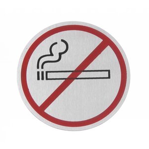 Hendi Pictogramme Non Fumeur | Inox | ø75 mm
