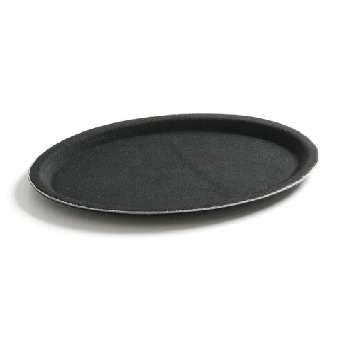 Hendi Plateau | Noir | Oval | Résistant | Antidérapant | 200x265mm