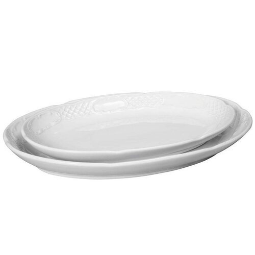 Hendi Plat Oval | Porcelaine| Blanc | 330x225x(h)40mm