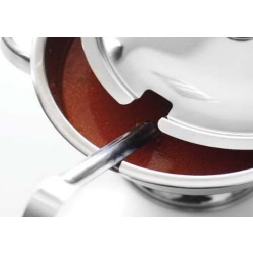 Hendi Soupière | Inox | 3 Litres | avec Couvercle | ø270x(h)120mm Hendi Soupière | Inox | 3 Litres | avec Couvercle | ø270x(h)120mm