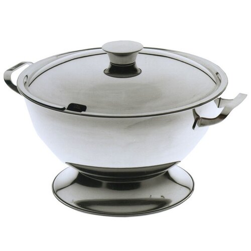 Hendi Soupière | Inox | 3 Litres | avec Couvercle | ø270x(h)120mm Hendi Soupière | Inox | 3 Litres | avec Couvercle | ø270x(h)120mm