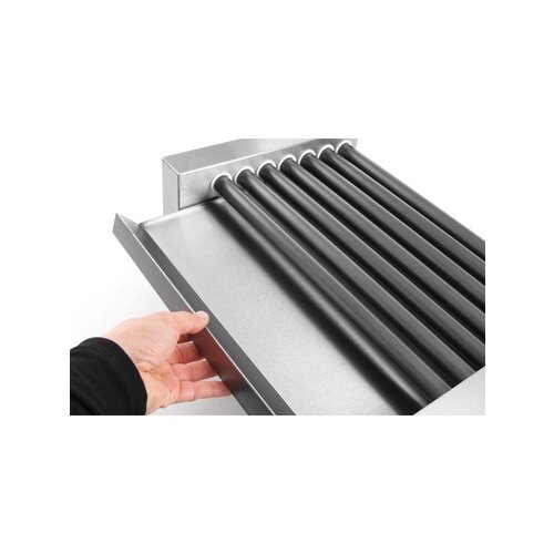 Hendi Grill Roulant pour Saucisses | 11 Rouleaux | Inox | 880W | 520x477x(h)175mm