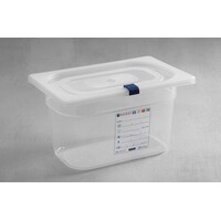 Set Boîtes de Stockage | GN 1/4 | 65 mm | Polypropylène | Fermeture Hermétique