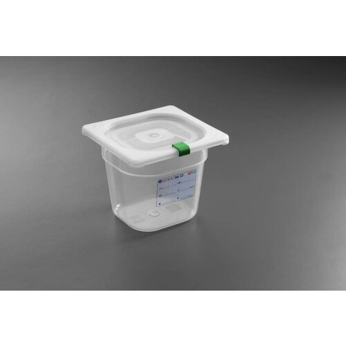 Hendi Set Boîtes de Stockage | GN 1/6 | 65 mm | Polypropylène | Fermeture Hermétique