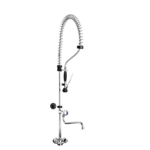 Hendi Robinet avec Douchette | Inox | Robinet avec un Bec | (h)1000mm