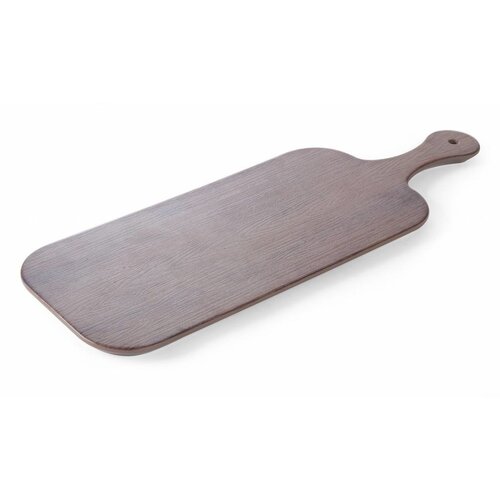 Hendi Plateau Rectangulaire avec Poignée | Melamine | Imitation Bois | 530x200x15(h)mm