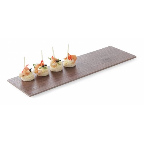 Hendi Plateau GN 1/2 | Melamine | Imitation Bois | 325x265x10(h)mm