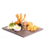 Plateau GN 2/4 | Melamine | Imitation Bois | 525x160x10(h)mm