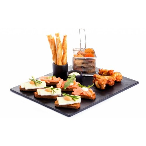 Hendi Plateau GN 1/2 | Melamine | Imitation Ardoise | 325x265x7(h)mm