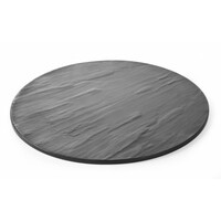 Plateau Rond | Melamine | Imitation Ardoise | ø430x(h)7mm