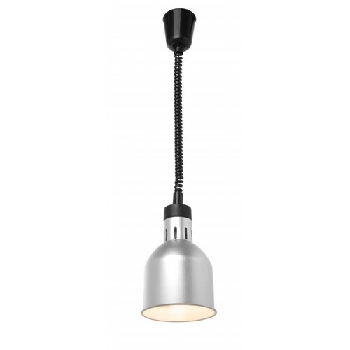 Hendi Lampe Chauffante | Ronde | Aluminium | Couleur Argent | 250W/230V | Réglable | ø175x(h)250mm