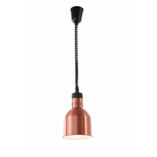 Hendi Lampe Chauffante | Ronde | Aluminium | Couleur Cuivre | 250W/230V | Réglable | ø175x(h)250mm