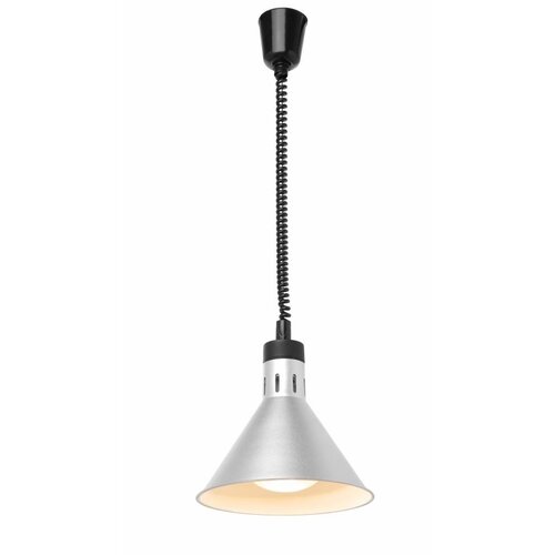 Hendi Lampe Chauffante | Conique | Aluminium | Couleur Argent | 250W/230V | Réglable | ø275x(h)250mm Hendi Lampe Chauffante | Conique | Aluminium | Couleur Argent | 250W/230V | Réglable | ø275x(h)250mm