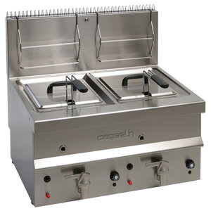 Casselin Gas Friteuse | 2x 10 Liter | Tafelmodel | 6500W | 400x600x(H)650mm