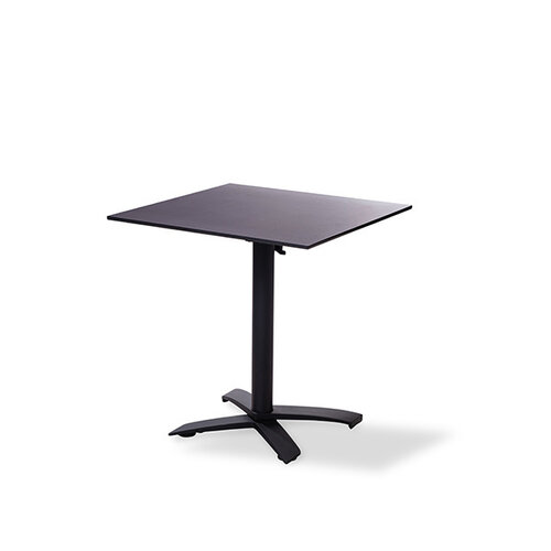 CHRselect Table de Fête | Basse | Pied Noir | Plateau de Table Stratifié | Noir | 700x700mm | Lot de 5 Pièces CHRselect Table de Fête | Basse | Pied Noir | Plateau de Table Stratifié | Noir | 700x700mm | Lot de 5 Pièces