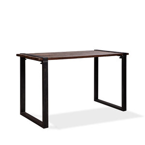 CHRselect Table Haute | Modèle Old Dutch | Cadre en U en Acier | Plateau en Bois | 1800x800x(h)1100mm