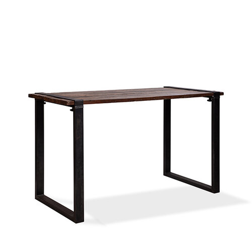 CHRselect Table Haute | Modèle Old Dutch | Cadre en U en Acier | Plateau en Bois | 2200x800x(h)1100mm