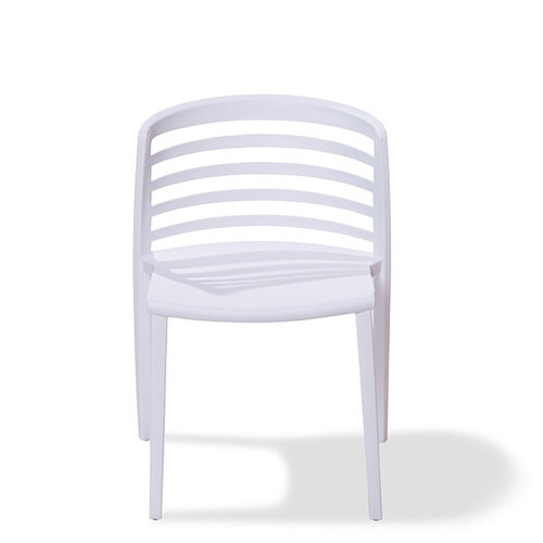 CHRselect Chaise Riviera | Blanc | Plastique | 490x490x(h)760mm | Lot de 4 Pièces