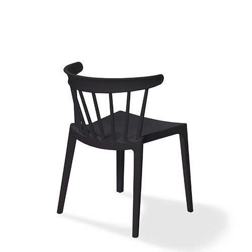 CHRselect Chaise Windson | Noir | Plastique | 530x540x(h)750mm | Lot de 4 Pièces CHRselect Chaise Windson | Noir | Plastique | 530x540x(h)750mm | Lot de 4 Pièces
