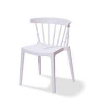 Chaise Windson | Blanc | Plastique | 530x540x(h)750mm | Lot de 4 Pièces