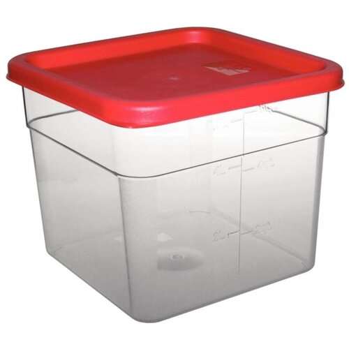 Vogue  Boîte à Nourriture PC | Code de couleur | Carré | 5,5 litres |  Disponible en Plusieurs Tailles