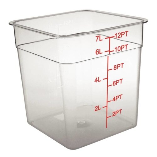 Vogue  Boîte à Nourriture PC | Code de couleur | Carré | 7 litres |  Disponible en Plusieurs Tailles