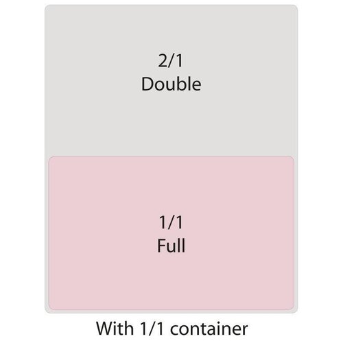 Vogue Bac GN1/1| En Polycarbonate | Transparent | 	Profondeur 200mm| Volume 25,60L