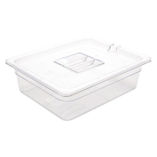 Vogue Bac GN1/2 | En Polycarbonate | Transparent | Profondeur 100mm| Volume 6L