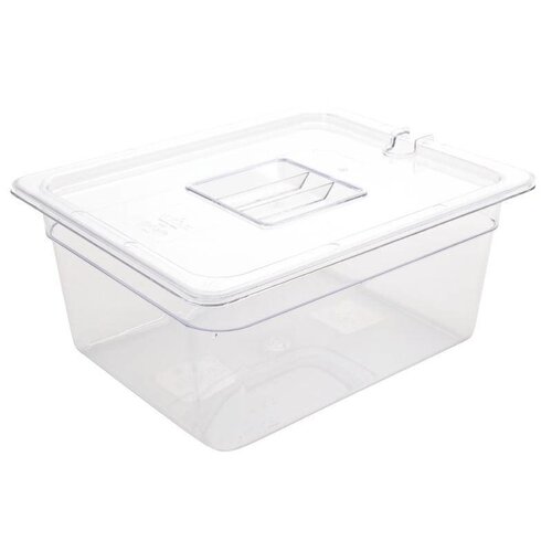 Vogue Bac GN1/2 | En Polycarbonate | Transparent | Profondeur 150mm| Volume 8,80L