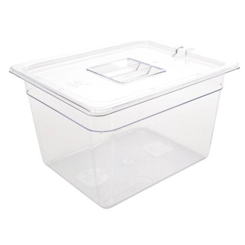 Vogue Bac GN1/2 | En Polycarbonate | Transparent | Profondeur 200mm| Volume 10,8L