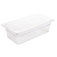 Bac GN1/3 | En Polycarbonate | Transparent | Profondeur 100mm| Volume 3,80L