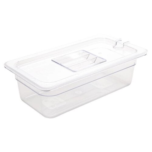 Vogue Bac GN1/3 | En Polycarbonate | Transparent | Profondeur 100mm| Volume 3,80L