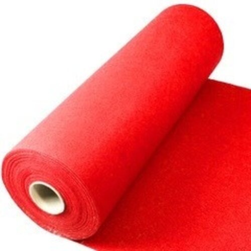 CHRselect Tapis Rouge avec Film Protecteur | 2 Mètres de Large | Disponible en 3 Longueurs