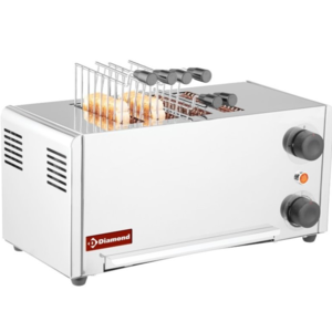 Diamond Grille-Pain | en Acier Inoxydable | 4 Pinces | 2,15kW | 430x200x (H) 225mm
