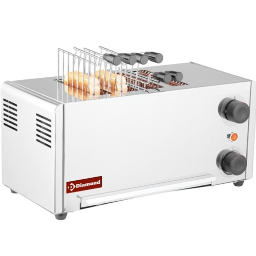 Diamond Grille-Pain | en Acier Inoxydable | 4 Pinces | 2,15kW | 430x200x (H) 225mm
