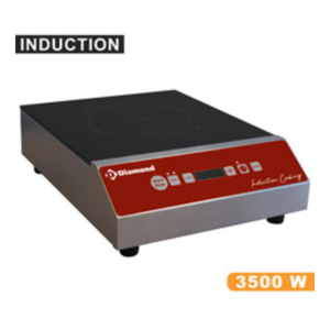 Diamond Plaque à Induction | 3500W | Touches Tactiles | 280x360x (H) 105mm