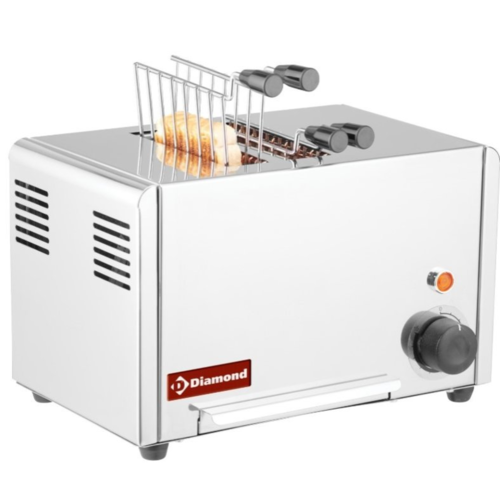 Diamond Toaster (croque-monsieur) | Èlectrique | 2 Pinces "Acier inox"