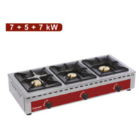Réchaud de Table | 3 feux vifs (7+5+7 kW)