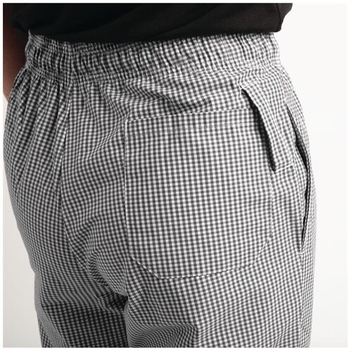 Whites Chefs Clothing Pantalon de Cuisine | Whites Easyfit | A Carreaux Blanc/Noir | Unisexe | Disponible en 6 Tailles