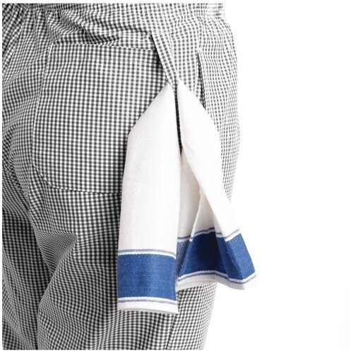 Whites Chefs Clothing Pantalon de Cuisine | Whites Easyfit | A Carreaux Blanc/Noir | Unisexe | Disponible en 6 Tailles