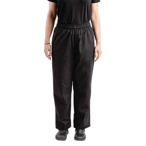 Whites Chefs Clothing Pantalon de Cuisine | Teflon Easyfit | Noir | Unisexe | Disponible en 6 Tailles
