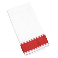 Serviettes avec Bordure Colorée | 100% Coton | Lot de 10 Pièces | Disponible en 2 Couleurs