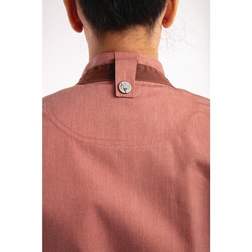 Chef Works Urban Tablier à Bavette | Chef Works Urban Dorset | Modèle Court | Couleur Rouille | 100% Coton