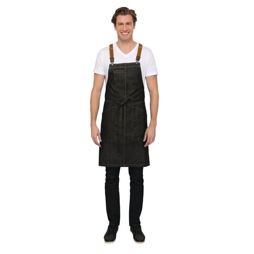 Chef Works Urban Tablier Bavette Denim | Berkeley Chef Works Urban | Noir | 100% Coton Denim Chef Works Urban Tablier Bavette Denim | Berkeley Chef Works Urban | Noir | 100% Coton Denim