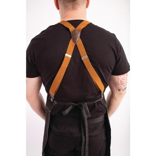 Chef Works Urban Tablier Bavette Denim | Berkeley Chef Works Urban | Noir | 100% Coton Denim