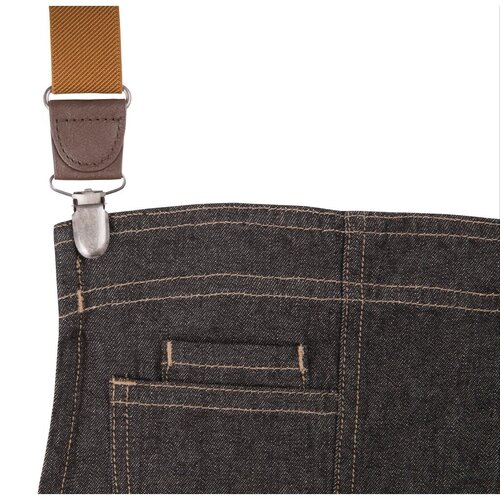 Chef Works Urban Tablier Bavette Denim | Berkeley Chef Works Urban | Noir | 100% Coton Denim